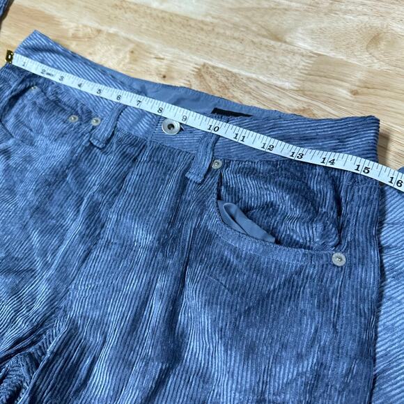 Rag & Bone NWT Rosa Corduroy Pants Powder Blue Color Size 26 Button Fly Mid Rise - Picture 8 of 10